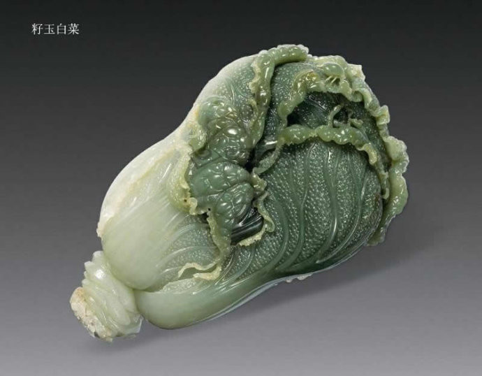 唯美的中国传统白菜主题雕刻艺术作品