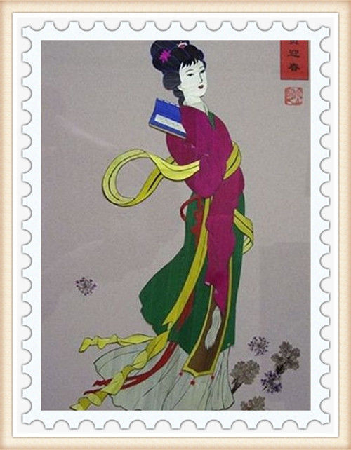 精美的中国传统人物麦秆画艺术