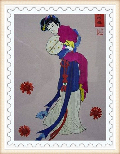 精美的中国传统人物麦秆画艺术