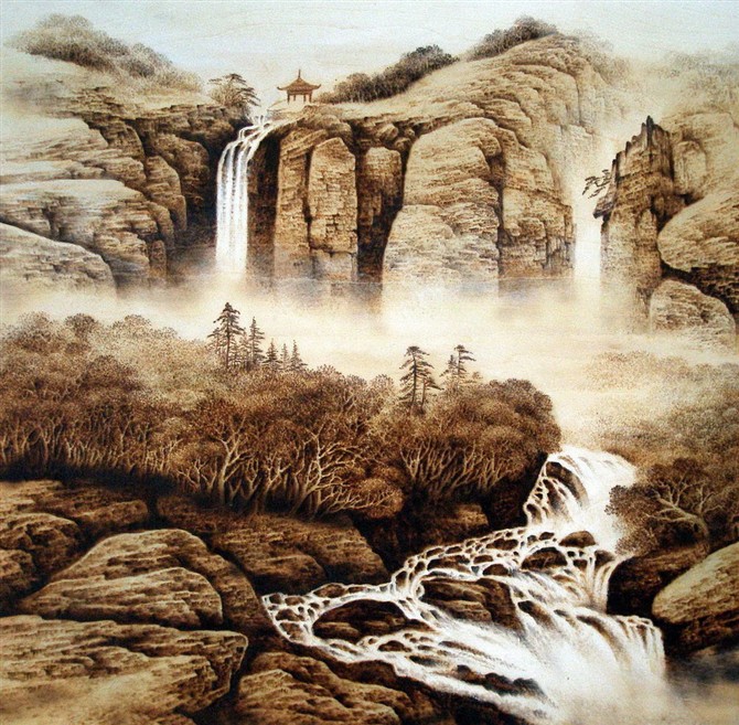 田玉田精美的中国传统烙画艺术作品（二）