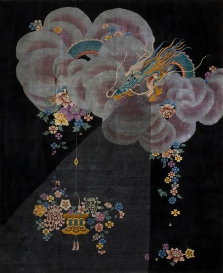 中国传统刺绣地毯
