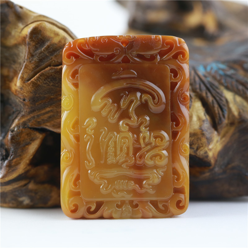 精美的现代黄龙玉雕艺术品（二十七）