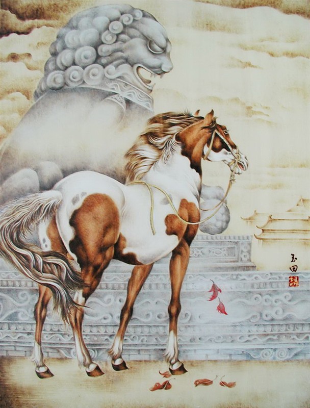 田玉田精美的中国传统烙画艺术作品（二）