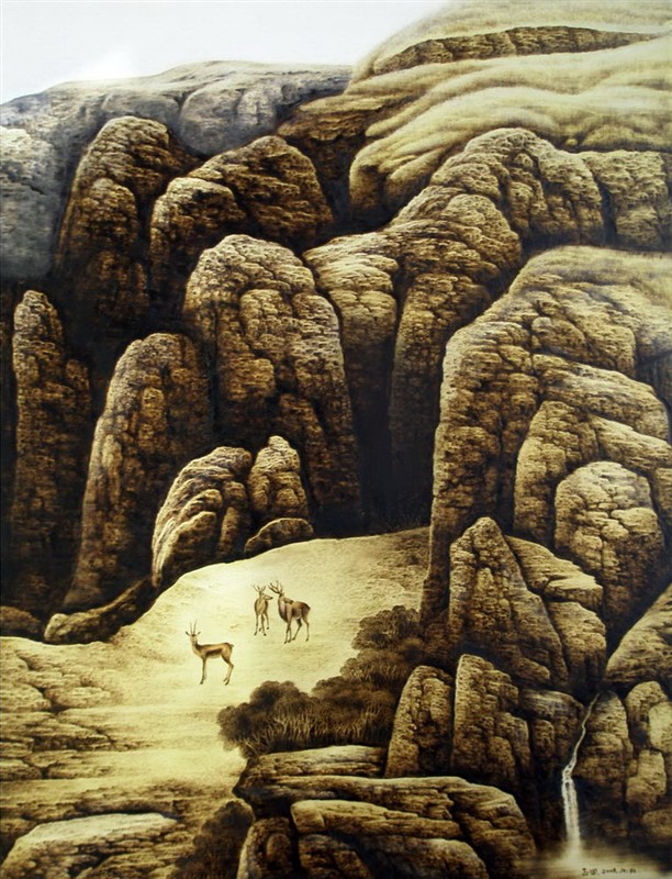 田玉田精美的中国传统烙画艺术作品（一）