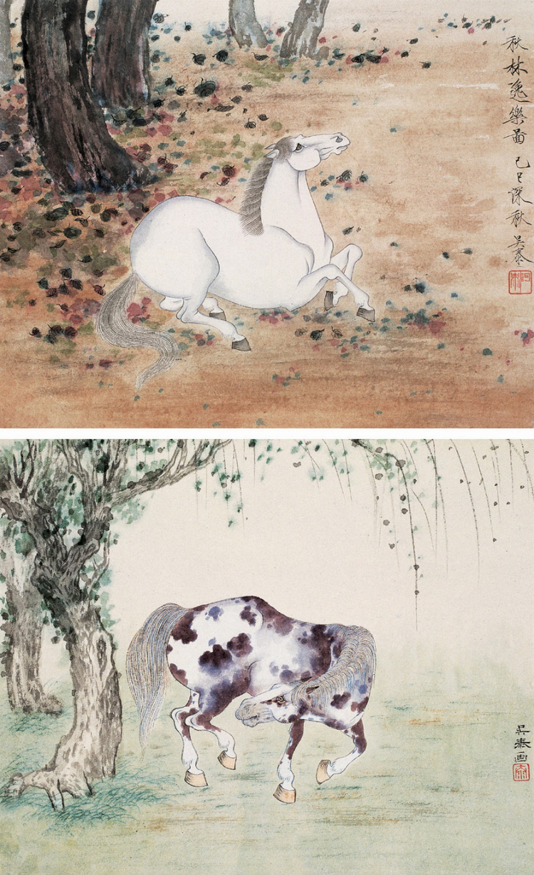 当代画家吴泰人物花鸟山水绘画艺术作品