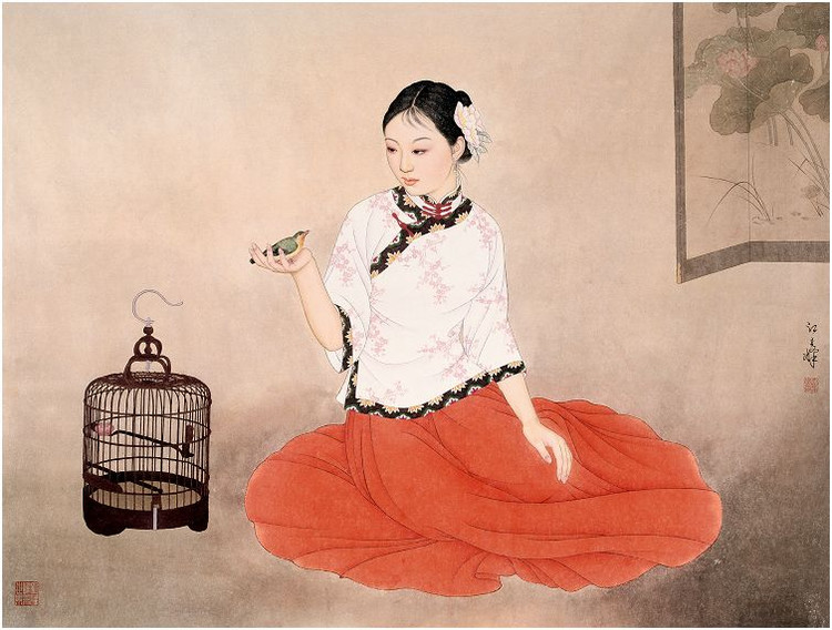 江立峰工笔人物绘画艺术作品（二）