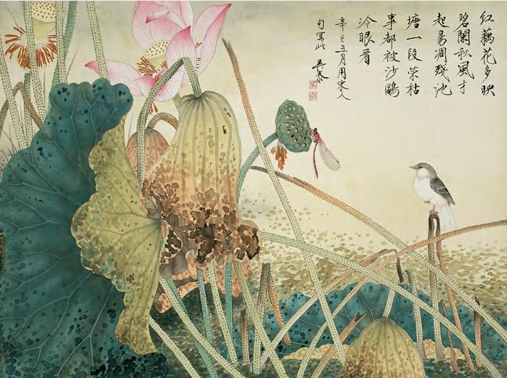 当代画家吴泰人物花鸟山水绘画艺术作品
