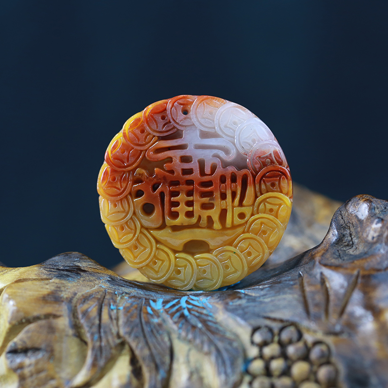 精美的现代黄龙玉雕艺术品（十七）