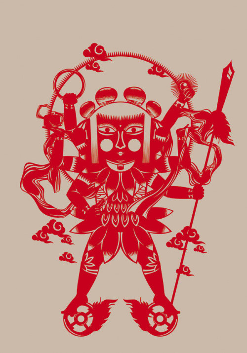 中国传统剪纸--西游记人物角色