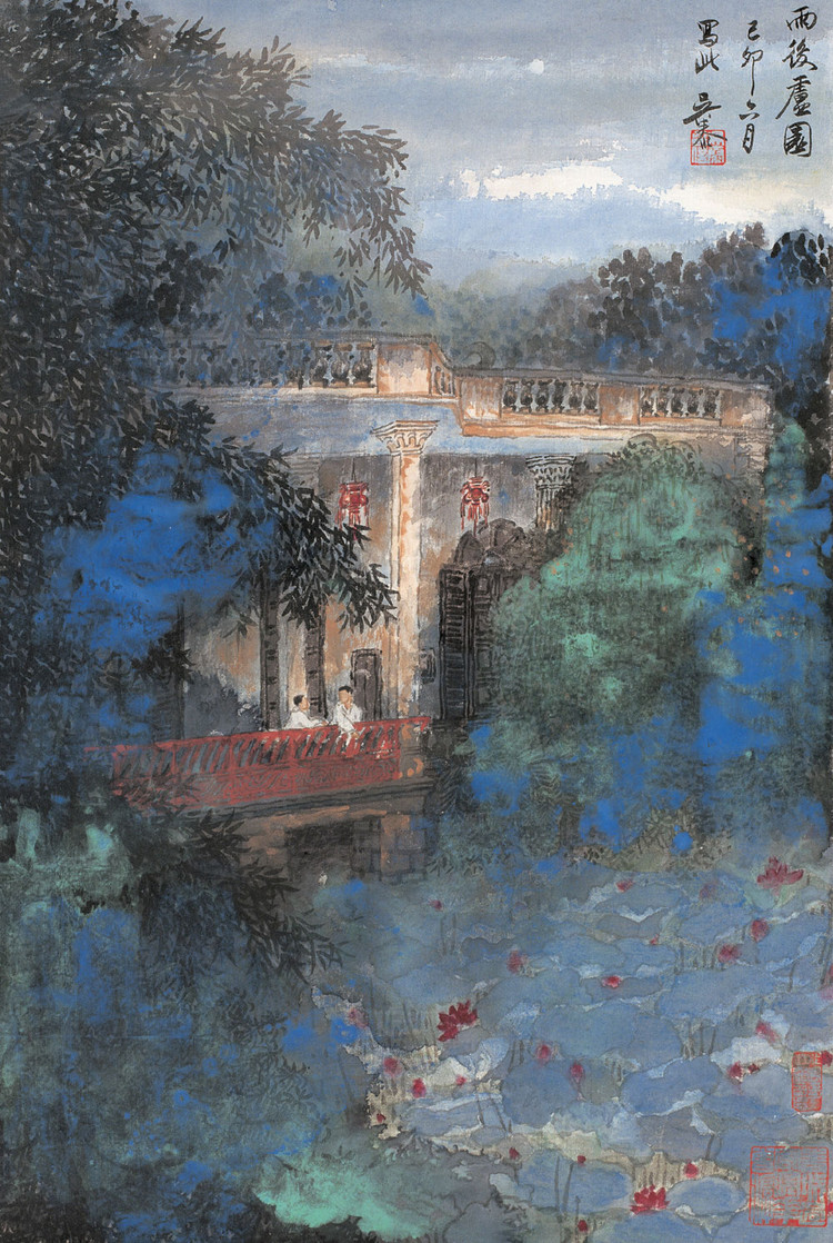 当代画家吴泰人物花鸟山水绘画艺术作品