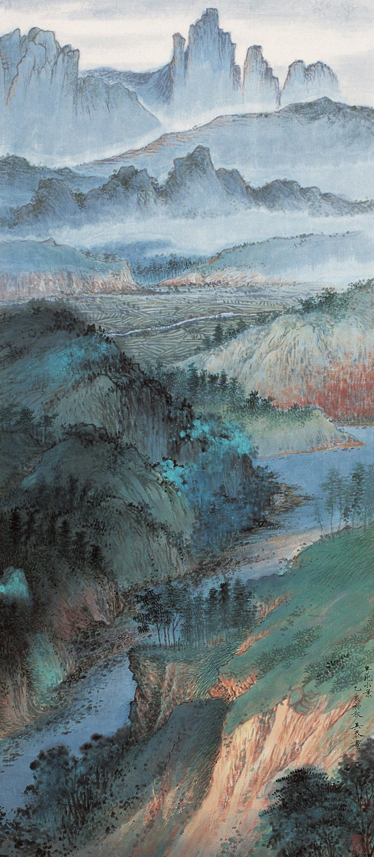 当代画家吴泰人物花鸟山水绘画艺术作品