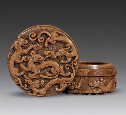 中国古代书案文玩用品--墨盒（