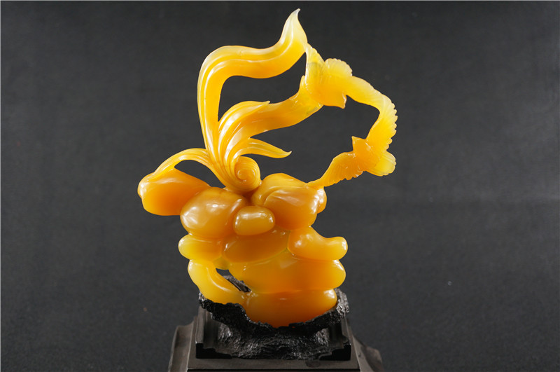 精美的现代黄龙玉雕艺术品（三十三）