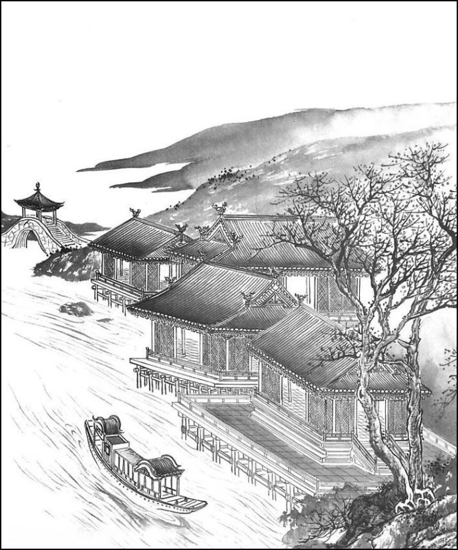 精美的水墨山水绘画作品