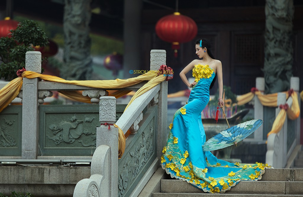烟影如画古风美女摄影艺术作品