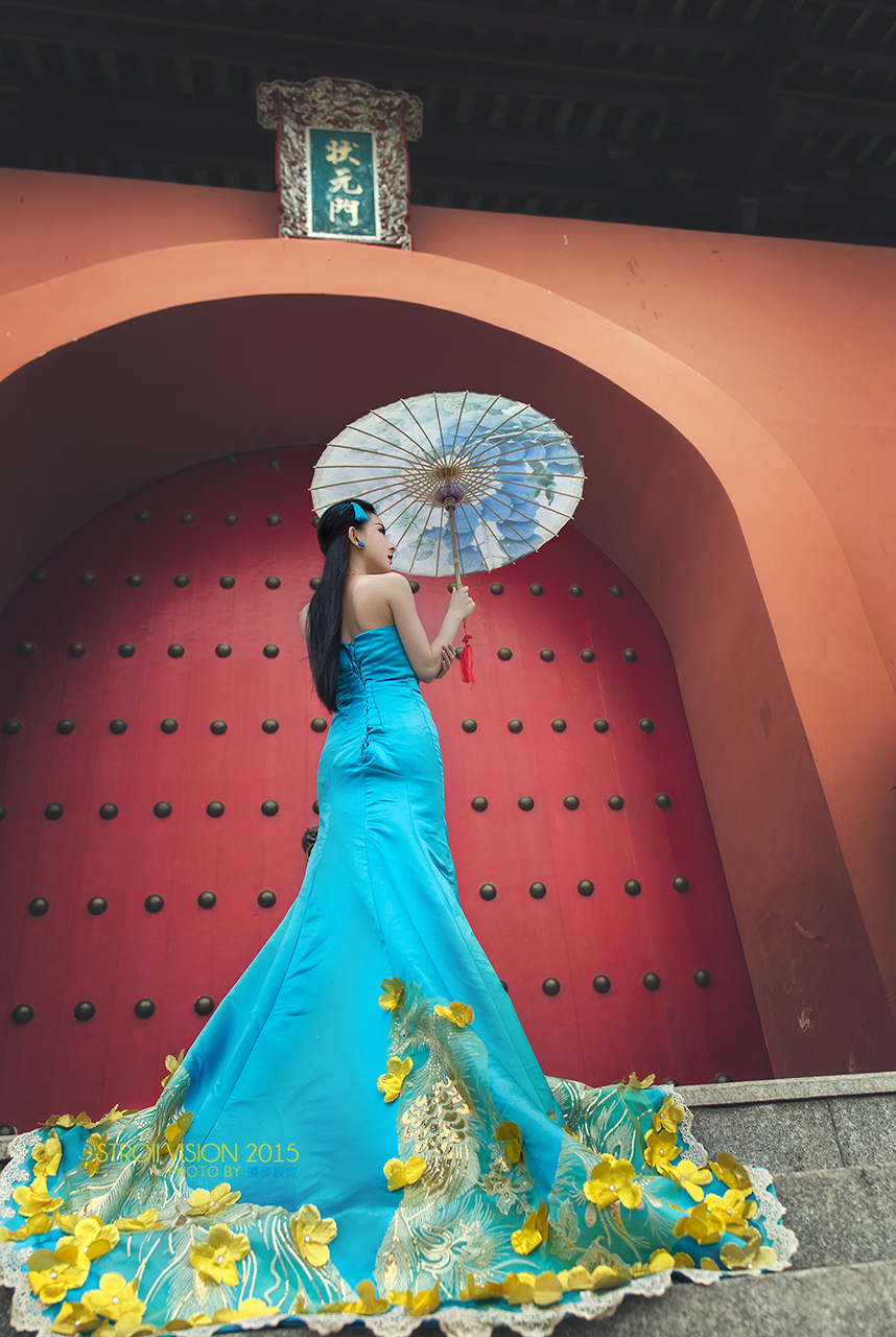 烟影如画古风美女摄影艺术作品