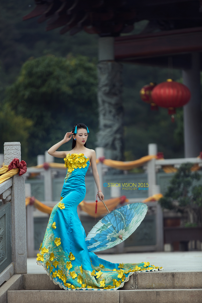 烟影如画古风美女摄影艺术作品
