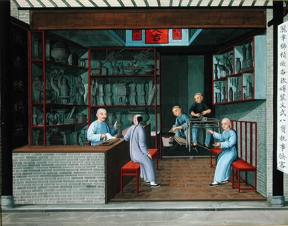 19世纪中国的店铺设计