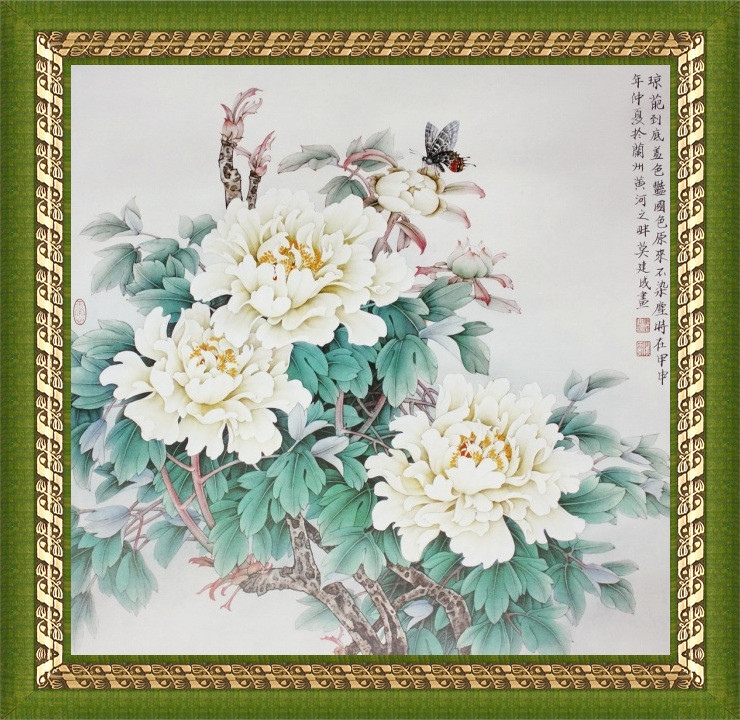 精美的牡丹主题绘画作品（一）