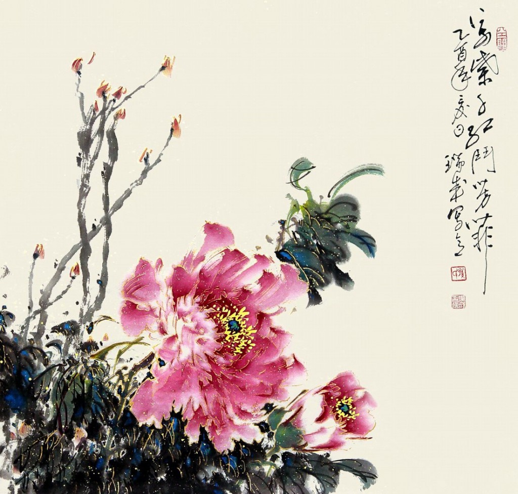 精美的牡丹主题绘画作品（一）
