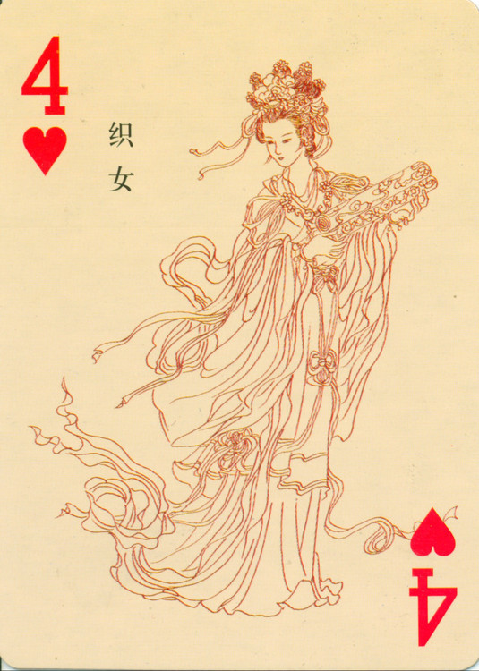 扑克版的白描中国神仙人物图谱（一）