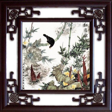 古典绝美的竹韵绘画作品 