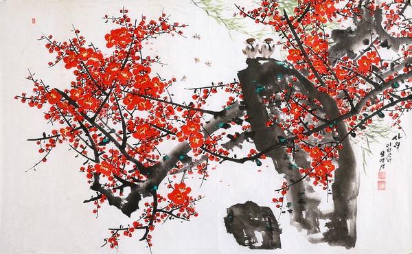 朝鲜艺术家吴永成精美的工笔花鸟画艺术（一）