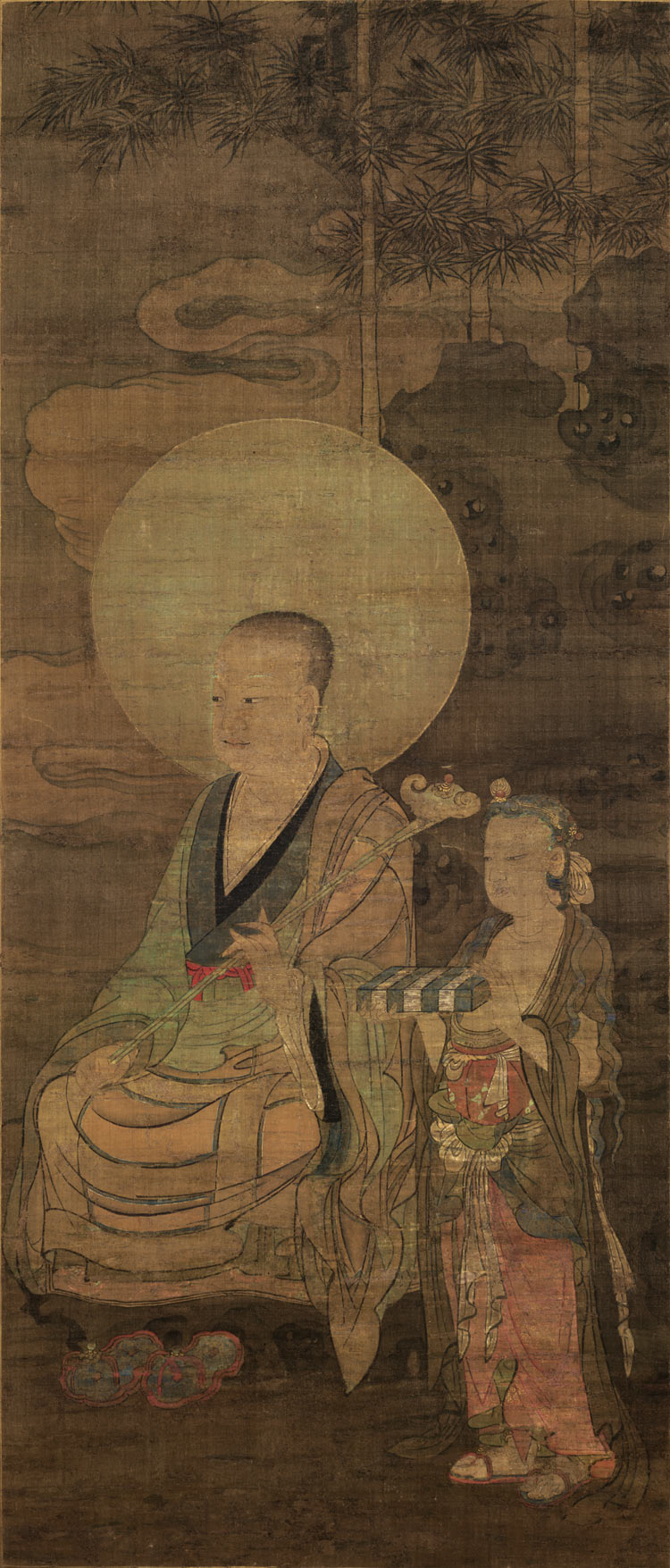 宋代绘画大师金大受的十六罗汉图