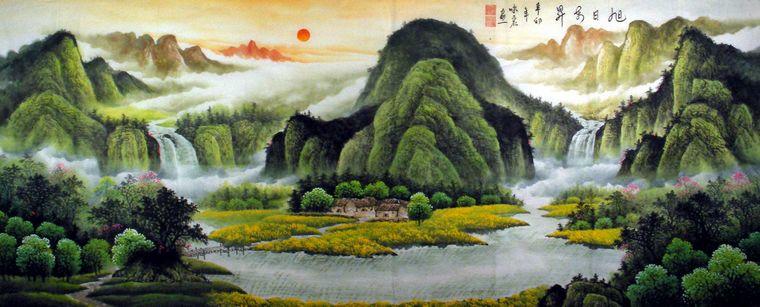 精美的中国传统山水画艺术（一）