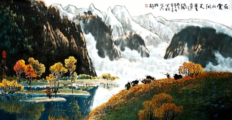 精美的中国传统山水画艺术（一）