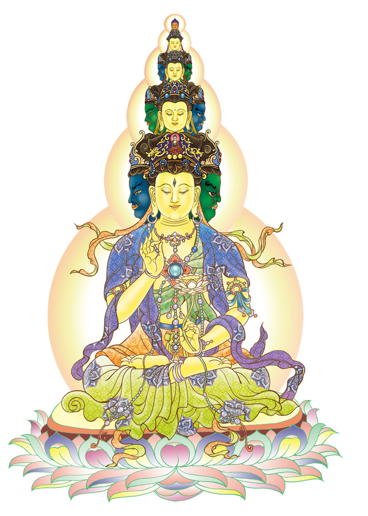典雅慈祥的四十观音画像艺术（一）