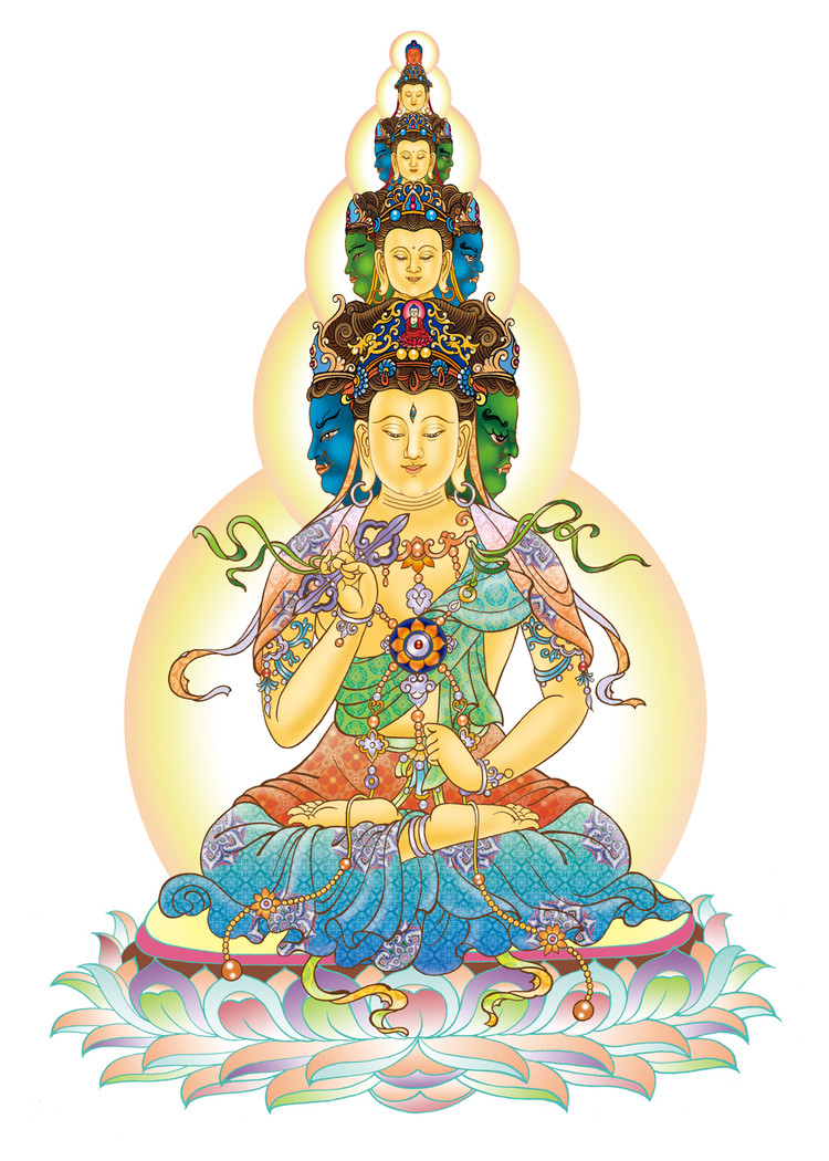 典雅慈祥的四十观音画像艺术（一）