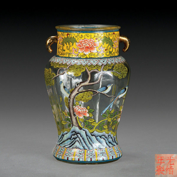 料胎画珐琅琉璃工艺品