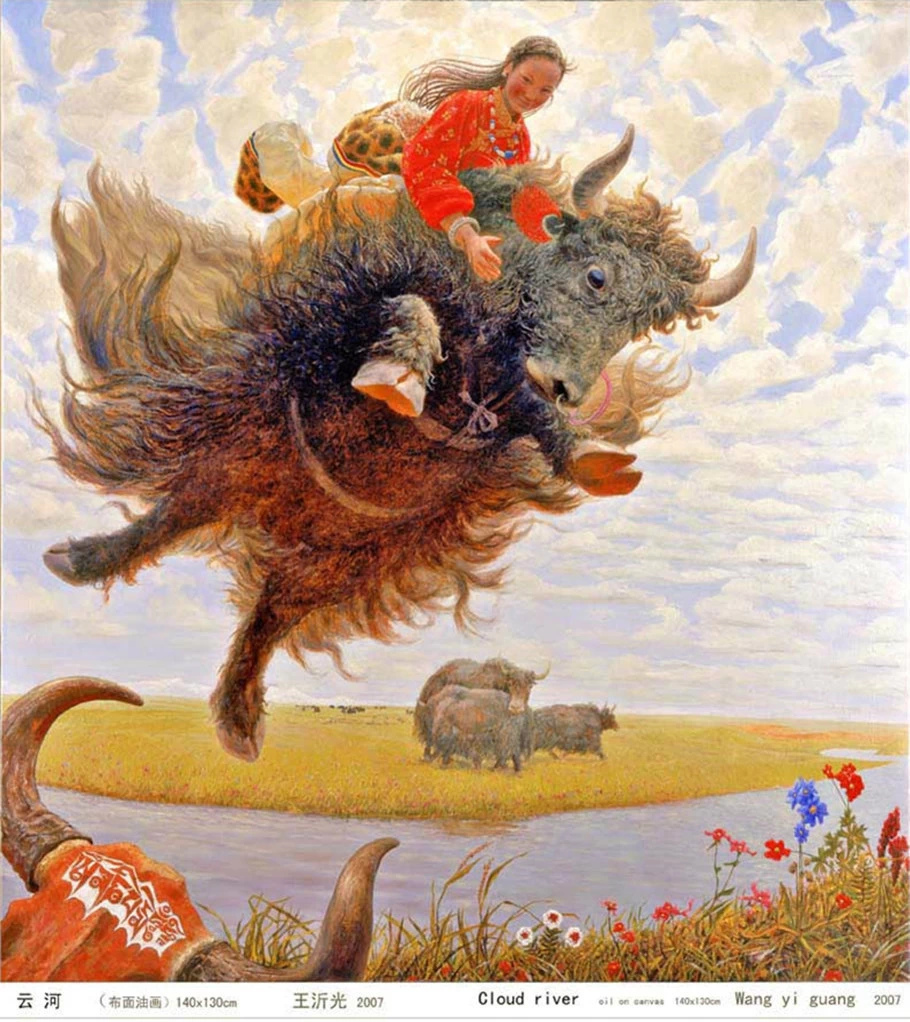 王沂光的中国风油画作品（二）