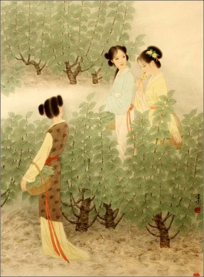 如花照水的古典美女绘画艺术（二） 