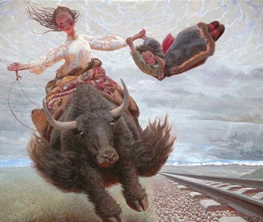 王沂光的中国风油画作品（二）