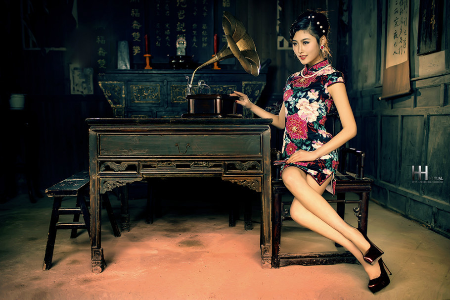 追忆旧时光旗袍美女摄影艺术作品