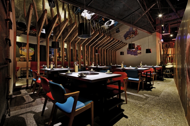 南京Chuan Xi Bazaar川西集市火锅餐厅室内设计