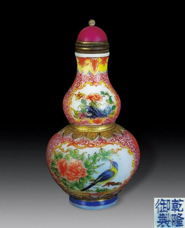 料胎画珐琅琉璃工艺品