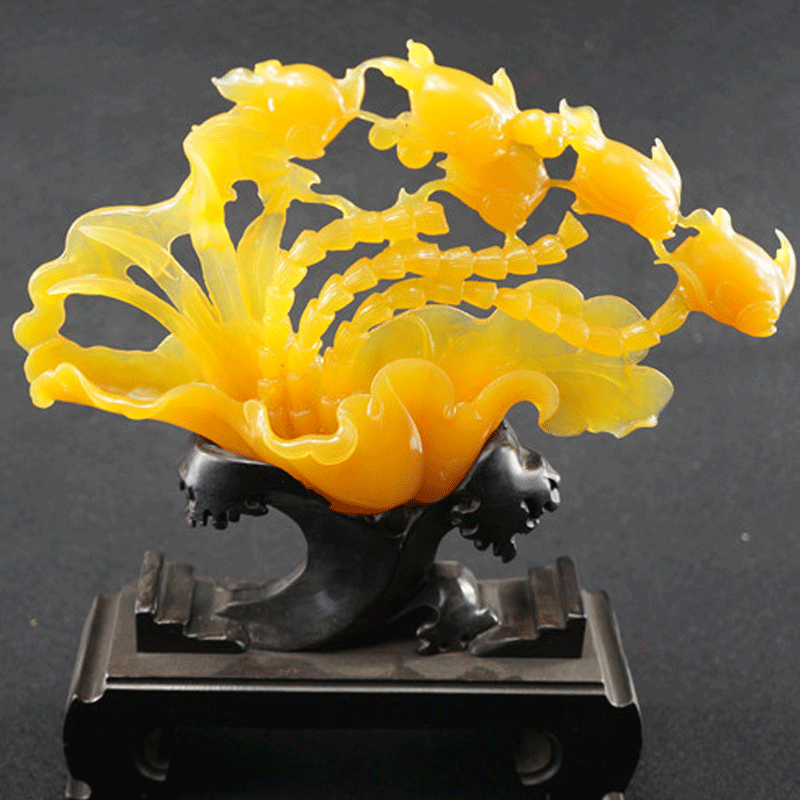 精美的现代黄龙玉雕艺术品（三十一）