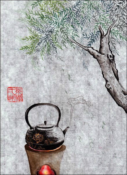 淡雅清静的中国传统绘画作品