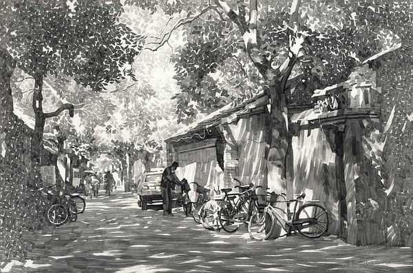 留住老北京胡同创意绘画艺术（一）