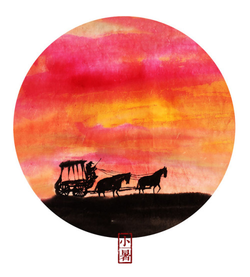 国画二十四节气创意绘画作品