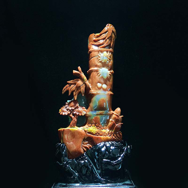 精美的现代黄龙玉雕艺术品（三十一）