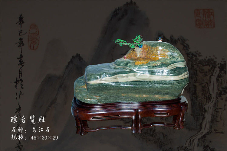 精美的乌江石雕刻绘画艺术作品