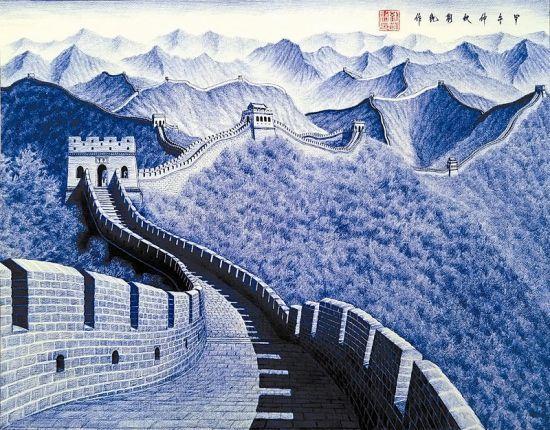 美到极致的圆珠笔古建筑绘画艺术