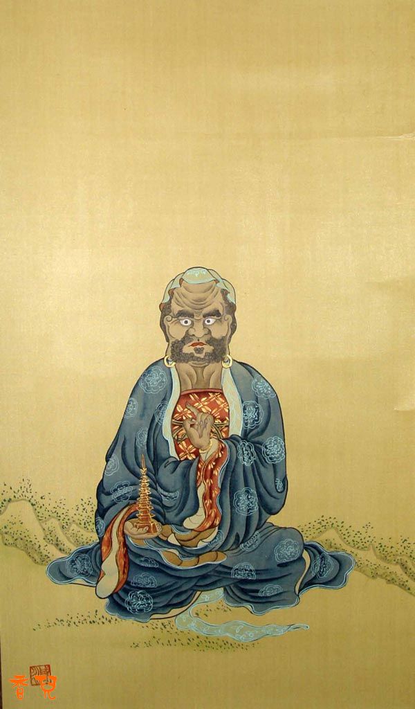 古典精美的十八罗汉主题绘画艺术作品