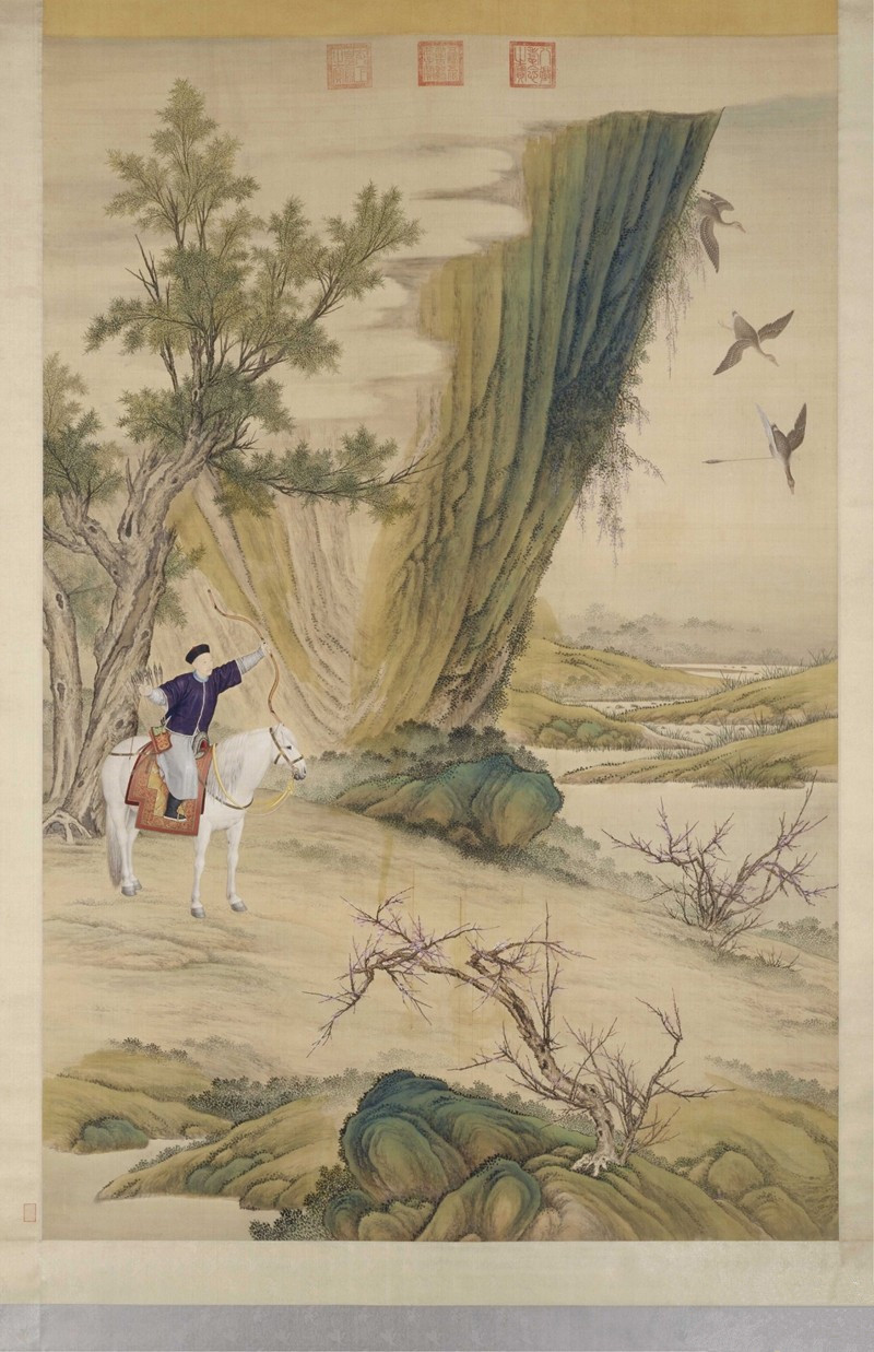 郎世宁的乾隆皇帝巡狩题材绘画作品