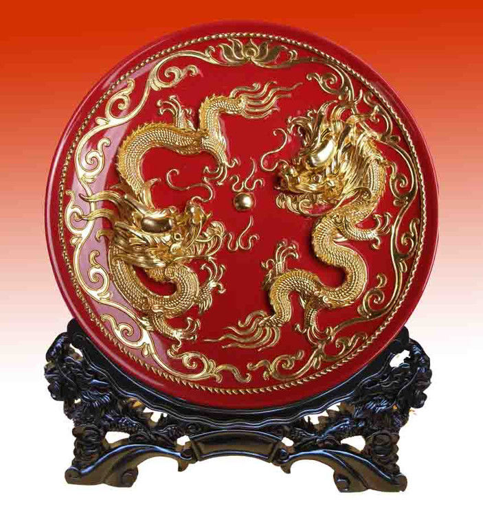 精美的现代漆线雕工艺品（二）