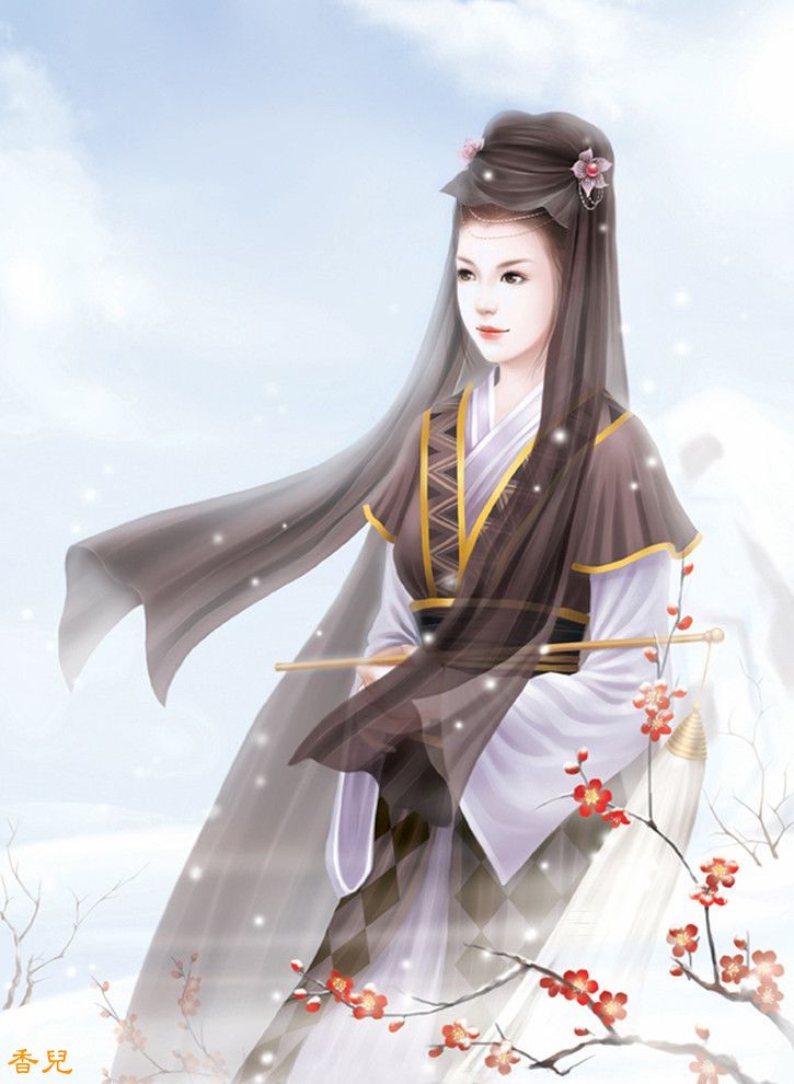 时尚手绘的金陵十二钗绘画